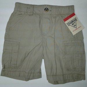 Oshkosh Toddler Boys Beige Cargo Shorts 3T NWT